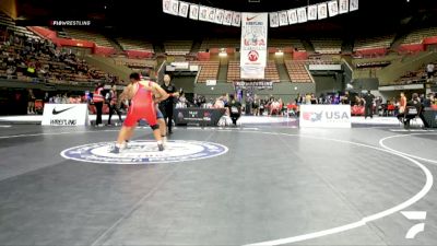 All Cadet Boys Freestyle Upper - 215 lbs Cons. Round 3 - Anthony Baeza, Firebaugh High School Wrestling vs Lorenzo Sereno, Manteca Cobras Wrestling Club