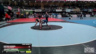 119 lbs Cons. Round 2 - Hayden Roedel, North Pole Patriots vs Vincent Robinson, South Anchorage High School