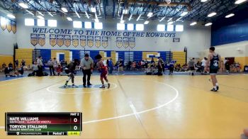 132 lbs Cons. Round 9 - Toryion Stallings, Flagler Wrestling Club vs Nate Williams, SOUTH DADE / Gladiator Wrestli