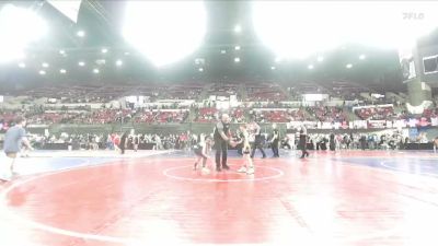 58 lbs 5th Place Match - Emersen Seim, Douglas Wrestling Club vs Barrett Hinebauch, Lights Wrestling Club