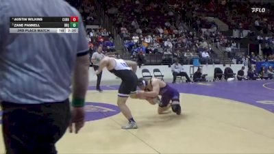 184 lbs 3rd Place Match - Zane Pannell, University Of Dubuque vs Austin Wilkins, Cornell College