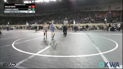 49 lbs Round Of 32 - Nolan Ortiz, Lions Wrestling Academy vs Cannon Corley, Choctaw Ironman Youth Wrestling