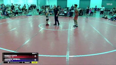 130 lbs Round 1 (8 Team) - Marco Costa, California vs Andrew Kimball, Maryland