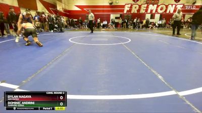 126 lbs Cons. Round 2 - Dylan Nagaya, San Mateo vs Dominic Andrini, Junipero Serra