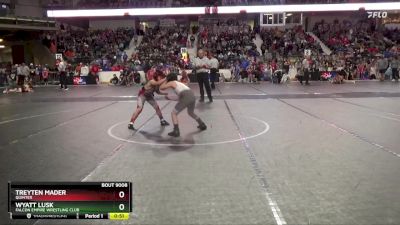 88 lbs Cons. Round 2 - Wyatt Lusk, Falcon Empire Wrestling Club vs Treyten Mader, Quinter