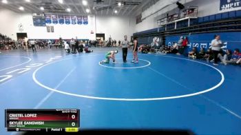 140 lbs Quarterfinal - Cristel Lopez, Wright vs Skylee Gangwish, Kelly Walsh