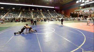 109 lbs Consi Of 8 #2 - Antonio Grooman, Cowboy Kids vs Grant Hehr, Mandan WC