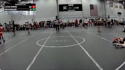 92 lbs Round 2 (4 Team) - Nik Schaller, Quaker Nation vs Lucas Kunkel, Mavericks