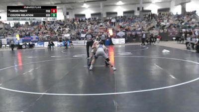 A 144 lbs Champ. Round 1 - Colton Relation, Samuel Everett School Of Innovation vs Lukas Pratt, Pigeon Forge High School