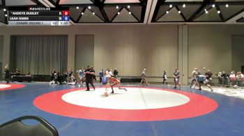 95 lbs Champ. Round 1 - Nadeye Dudley, FL vs Leah Gibbs, VA