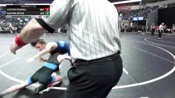115 lbs Quarterfinal - Colton Russell, Wentzville Wrestling Federation vs Easton Reyes, Oklahoma