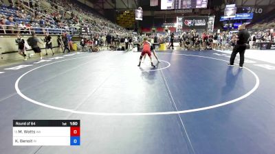 124 lbs Round Of 64 - Madison Watts, WA vs Kylie Benoit, IN