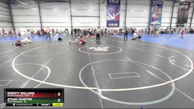 96 lbs Rd# 8- 12:30pm Saturday Final Pool - Ethan VanDyke, Team Michigan vs Emmett Williams, NCWAY National Team