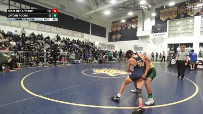 126 lbs Cons. Round 1 - Jayden Rocha, Eisenhower vs Fidel De La Torre, Santa Monica