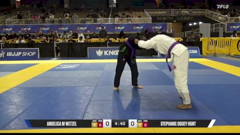 Angelica M Wetzel vs Stephanie Oguey Hunt 2026 Pan Jiu Jitsu IBJJF Championship