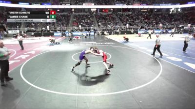 II-144 lbs Quarterfinal - Justin Somers, Walton/Delaware Academy vs James Chase, Avon/Geneseo