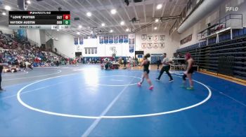140 lbs Champ. Round 1 - Vayden Austin, Sheridan vs Love` Potter, Cheyenne East