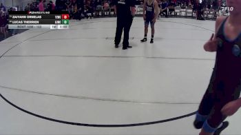 123 lbs Champ. Round 1 - Zaiyahn Ornelas, Team Zapas Wrestling Club vs Lucas Therrien, Gothenburg Jr. Wrestling Club