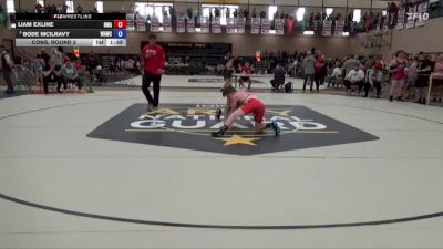 113 lbs Cons. Round 2 - Liam Exline, Hawkeye Wrestling Academy vs Bode McIlravy, Waverly Area Wrestling Club