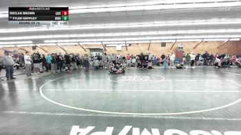 125 lbs Round Of 16 - Declan Brown, Lackawaxen vs Tyler Keppley, Wernersville