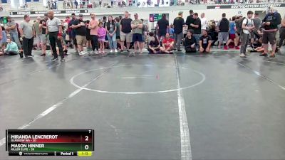 130 lbs Finals (8 Team) - Mason Hinner, Killer Elite vs Miranda Lencrerot, Glasgow WA