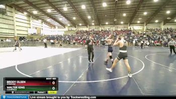 116 lbs Champ. Round 3 - Walter King, Clearfield vs Brody Olsen, Syracuse