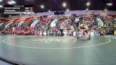 215 lbs Quarterfinals (8 Team) - Sam Bleeker, Martin HS vs William Thompson, Union City HS