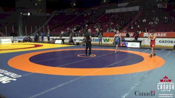 65kg Quarterfinal - Zubail Dzhabrailov, Edmonton WC vs Abraham Pomeroy, Brock WC