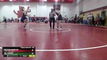 195 lbs Cons. Round 2 - Peyton Keppler, Cowan High School vs Ira Napier, John Glenn High School