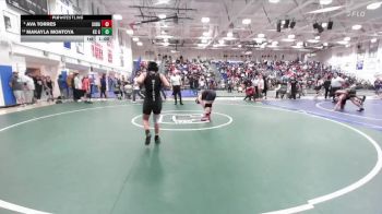 Girls 120 lbs Cons. Round 2 - Makayla Montoya, King City Girls vs Ava Torres, Sobrato Girls