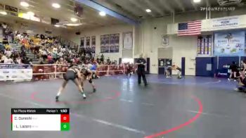 116 lbs 1st Place Match - Leilani Lazaro, Northview vs Carissa Qureshi, Portola