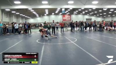 102 lbs Champ. Round 1 - Henry Jones, Virginia Team Predator vs Abram Fulkerson, Wild Buffalo Wrestling Club