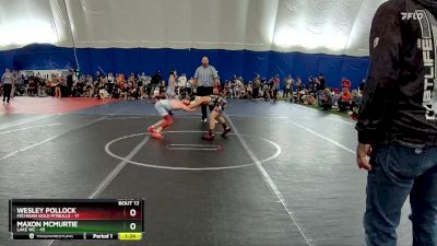 92 lbs Round 4 (6 Team) - Wesley Pollock, Michigan Gold Pitbulls vs Maxon McMurtie, Lake WC