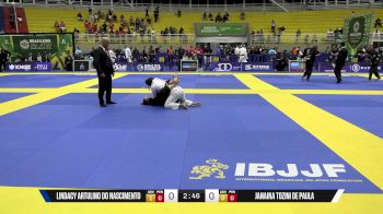 Janaina Tozini De Paula vs Lindacy Artulino Do Nascimento 2025 Brasileiro Jiu-Jitsu IBJJF