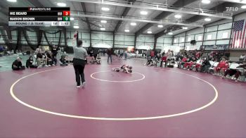 113 lbs Round 7 (8 Team) - Mason Brown, Bear River vs Ike Beard, Hurricane