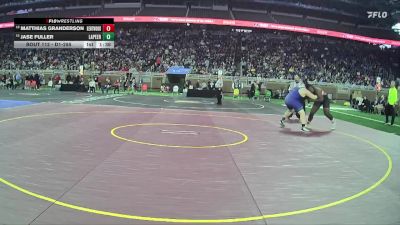 D1-285 lbs Champ. Round 1 - Jase Fuller, Lapeer HS vs Matthias Granderson, East Kentwood HS