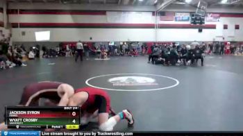 132 lbs Cons. Round 3 - Wyatt Crosby, University vs Jackson Syron, Ferris