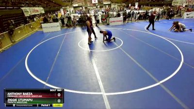 250 lbs Cons. Semi - Ziggie Utumapu, Trifecta Wrestling vs Anthony Baeza, Firebaugh High School Wrestling