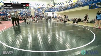 76 lbs Rr Rnd 4 - Jax Gates, Ponca City Wildcat Wrestling vs Caden Light, Coweta Tiger Wrestling