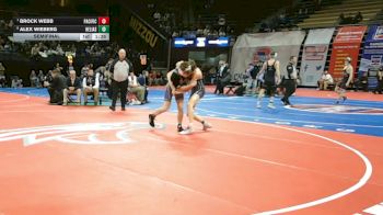 132 Class 3 lbs Semifinal - Brock Webb, Pacific vs Alex Wieberg, Helias Catholic