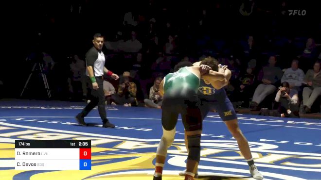 174 lbs Cade Devos, SDSU vs Demetrius Romero, UVU