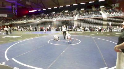 58 lbs Consi Of 8 #2 - Easton DeLaCruz, Scottsbluff WC vs Ridley Wiechmann, Ten Sleep Hyattville Scrappers