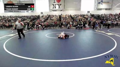 66 lbs Cons. Round 5 - Frank Robert, Cobleskill CR Dawgs Wrestling vs Joseph Oliver, LeRoy Wrestling Club
