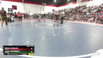 100 lbs Quarterfinal - Ayana Contreras, Ramona vs Zitlali Morales, Tustin