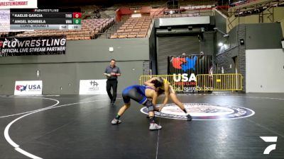 Cadet Boys Lower - 113 lbs Cons. Round 5 - Angel Bombela, Wright Wrestling Academy vs Kaelib Garcia, Temecula Valley High School Wrestling