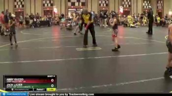 65 lbs Quarterfinals (8 Team) - Abby Guzzo, Steel Valley Red vs Jack Lauer, Upper Twp Green Hornets