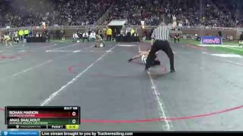 D1-112 lbs Cons. Round 1 - Rohan Marion, Kalamazoo Central vs Anas Shalhout, Dearborn Heights Crestwood