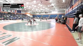 165 lbs Champ. Round 2 - Brian Petry, Cornell College vs Jack Miller, Augustana College