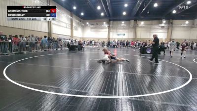 144 lbs Round Of 16 - Gavin Matheis, Islestyle Wrestling vs David Crilly, SONS OF THUNDER