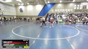 88 lbs Cons. Round 2 - Sway McCoy, Logan Grizz vs Andrew Hanks, Ridgeline Riverhawks